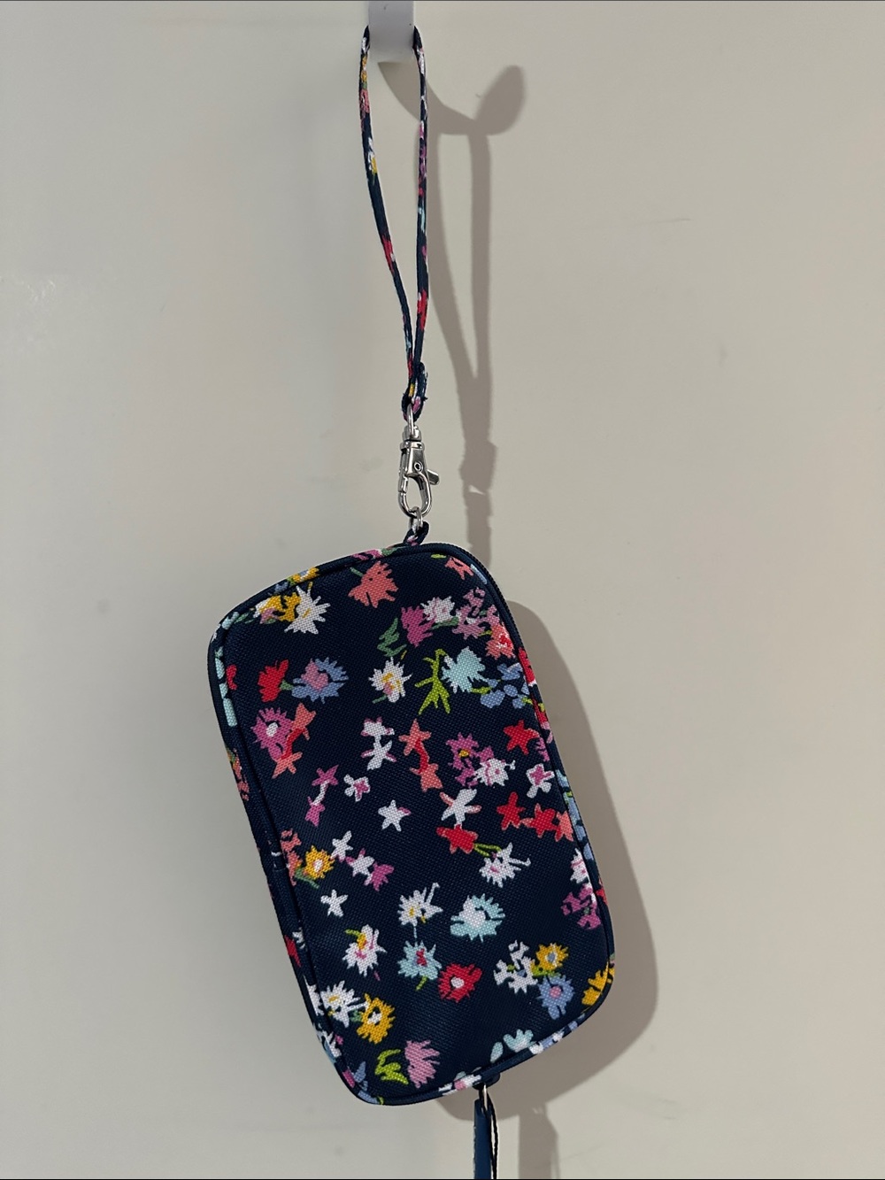 Vera Bradley Navy Floral Wristlet Crossbody